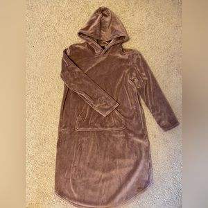 Comfy mauve thick pyjama dress